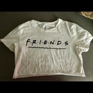 Too small Fashion Nova “Friends” TV show crop top
